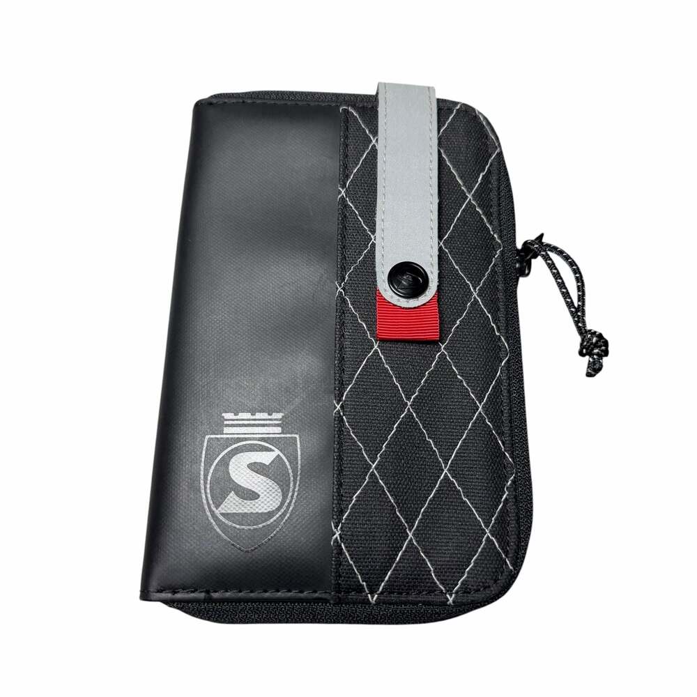 Silca Phone Wallet Black Quilted Cycling Organizer